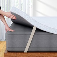 Single Memory Foam Mattress Topper, Mattress Topper Single Bed with HighDensity Foam, Washable amp Removable Zipped Cover, Elas