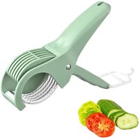 Salad Cutter Chopper Portable Manual Banana Slicer Stainless Steel Fruit Vegetable Slicer Home Kitchen Gadgets Chopping Tools