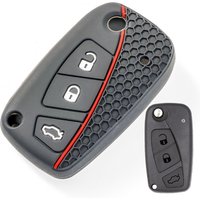 3 Button Silicone Key Ring Case Cover Shell Holder For Fiat Ducato Bravo 500 Doblo Grande Minibus Peugeot Boxer Citroen Relay
