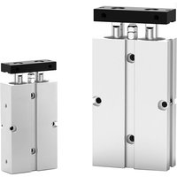TN Pneumatic Cylinder Double Twin-Rod Air Cylinder 10 16 20 25 32mm Aluminum Alloy Stroke 30 40 50 60 80 100mm With Magnetic