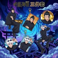 Jujutsu Kaisen Three Piece Set 773 780 Acrylic Stand Keychain Double Sided Badge Gojo Satoru Merchandise Anime Figure