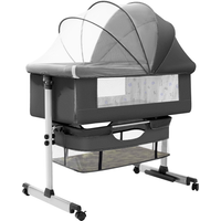 Baby Crib Portable Bed 3 In 1 Baby Bassinet Multi-functional stroller Foldable Adjustable Splice Cradler Bed Splice Baby Bed