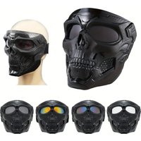 Skull Design, Adjustable Strap & Side Pockets, Perfect for Halloween, Role-Playing, Day of the Dead, and Cosplay