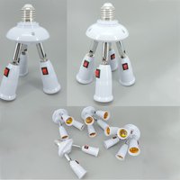 E27 TO 1 2 3 4 5 E27 heads way in 1 LED Light Bulbs light Holder Base switch Splitter Converter AC power Socket Lamp Converter