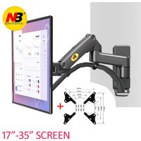 NB NEU F150 3-12KG Langarm 17'-35' Monitor TV Wandhalterung Bildschirm Aluminium Gasdruckfeder TV Wandhalterung Halter