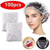 Shower Cap Head Set Elastic Plastic Thickened 42cm100pcs