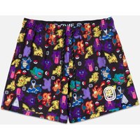 Anime Pokemon Pikachu & Gengar Print Unisex Mesh Athletic Shorts Casual Street Fashion Loose Fit Shorts for Men and Women