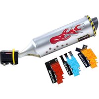 Bicycle Exhaust Sound System,Bike Turbo Exhaust Pipe with Sound Effect for BMX Mountain Bike,Motorcycle Spoke Turbo Exhaust Pipe