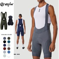 YKYWBIKE Men's Cycling Bib Shorts Road Bike Bibs Bicycle Tights Cycling MTB Bib Pants with 6 Hours Padded Belgium Padding 빕숏