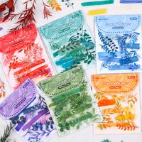 1pack/30pcs Foliage Themed Sticker Beautiful Leaf and Branch Patterns for Hand Account Decoration