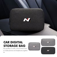 Portable Cable Organizer Waterproof Storage Bag Digital Case For Hyundai N Line i20 i30 Sonata Tucson Azera Elantra Veloster