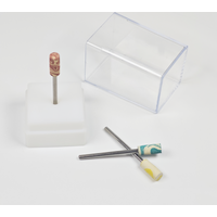 Dental Color Rubber Diamond Polisher Cylinder Head For Porcelain Zirconia Restorations HP 2.35mm 3/32inch Lab Dentistry Tools