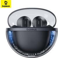 Baseus Bowie E5x Headphones Wireless Bluetooth 5.3 Earphones 2Mic Call Noise Reduction TWS Earbuds RGB Light Low Latency Headset