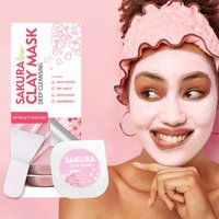 5g/0.17oz*10 Sakura clay mud mask deep cleansing mild non-irritating brightens skin tone moisturizing mask