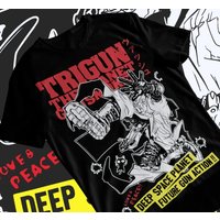 TRIGUN STAMPEDE Trigun Nicholas D Stampede Graphic Print T-Shirts Men Women Fashion Crewneck Cotton Tees Harajuku Oversized Tops
