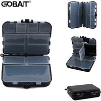 Composable Space Plastic Fishing Tackle Box 2 Layers 12 Individual Compartments Spacer Portable Container Bait Hook Storage Case