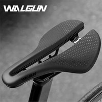 AliExpress WALGUN Hollow Bicycle Saddle PU Waterproof Aerodynamic Bike Cushion Shock Absorption Cycling Seat MTB Road Bike Seat Accessories