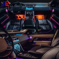 Ambient Light Fit for Range Rover Vogue Sport 2013 2014 2015 - 2022 LED Atmosphere Lamp Decorate Interior Door Lamp with Emblem