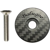 AliExpress NONE BALUGOE Bicycle Carbon Fiber Bowl Cover Bicycle Headset Top Cap Cover Bike 28.6mm Steerer Fork Tube Headset Cap Bike Accessories