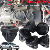 6pcs Engine Cover Trim Rubber Mount Grommet Bush Bump Stopper For VW Audi Skoda Seat 03G103184 Replaceable Car Accessories