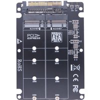SSD Adapter M.2 SSD to U.2 Adapter M2 SATA NVMe Key B/M NGFF SSD to PCI-e U2 SFF-8639 Conversion Adapter PCIe M2 for PC Computer