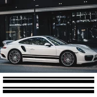 2PCS Universal Car Side Body Waist Line Stickers Auto Accessories For BMW Suzuki Volvo Tesla Skoda Volkswagen Audi Seat Subaru