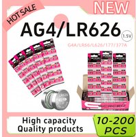 AG4 SR626SW LR626 377A 1.5V Alkaline Button Cell Battery 10-200PCS for Watch Toys Thermometer Small Electronic Devices