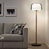 Nordic Double Glass Table Lamp Modern Sofa Side Corner Floor Lamp Bedside Study Office Living Room Creative LED Standing Light