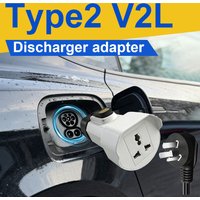 Type2 V2L Discharger adapter 16A General socket Discharge for XPENG NAMMI BYD MG4 Geely Jaecoo Omoda SAMRT Renault Hyundai ZEEKR