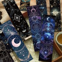 30Pcs Tarot Witch moon Bookmarks Aesthetics Card Decorations Reading Pages Book Marks Student Stationery Creative Gifts