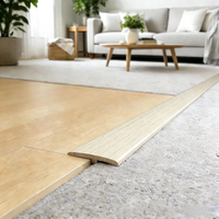 1pc 1m/39.37inch Carpet To Tile Floor Transition Strip T-Molding Wood Grain Threshold Cover Wear-resistant Cuttable Divider Stri