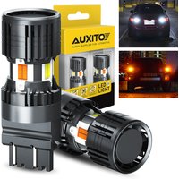 AUXITO 2Pcs Canbus T25 3157 P27/7W LED Switchback Turn Signal Lights DRL No Hyper Flash Dual Color Amber White With Cooling Fan
