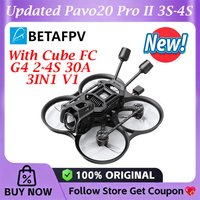 BETAFPV NEU Pavo20 Pro II 3S-4S PNP Brushless Whoop Quadcopter Drohne für Cube FC G4 2-4S 30A 3IN1 V1 (FC ESC Rx)