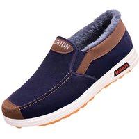 Casual Sneakers 2025 Autumn New Arrival Men's Winter Warm Cotton Shoes Fashion Plush Comfortable Slip on Men Sports Casual Shoes