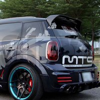 For BMW Mini R60 Countryman Coopers 2010-2016 High quality fiberglass Rear Roof Spoiler Wing Trunk Lip Boot Cover Car Styling
