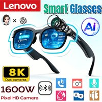 Lenovo Smart Glasses 2026 New AI Translation Bluetooth Conversation Recording Listening To Music Men Women Smart Sunglasses
