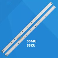 New 2 PCS 66LED LED Backlight Strip For Samsung UE55KU6670 UN55MU7000 UE55MU6400 UE55KU6500 UE55KU6450 UE55KU6649 UA55LS003