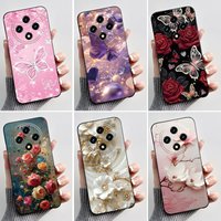 For Umidigi G100 4G Case Fashion Butterfly Flowers Black Soft Silicone Phone Back Cover for Umidigi G100 Pro G100A G 100 Casing