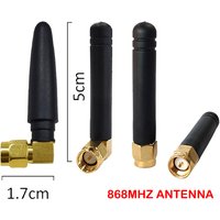 GWS 2/5Pcs 868MHz 3dBi SMA Male 915MHz Antenna GSM Antena LoRa LoRaWAN Antene IoT Module Antenna ISM Sub-1GHz Antene 5cm Black