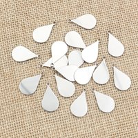 30pc/lot 18x10mm No Fade Charms 316 Stainless Steel Drop Charms for necklace pendant charms diy jewelry making