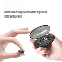 Bluetooth Sleep Invisible Stereo Headset IPX5 Waterproof Wireless Bluetooth Earphone Earbuds with Mic for Xiaomi Phone