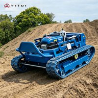 Factory Direct Tracked Remote Control Mower Small Lawn Mower Long Life Support Customized Price Concessions