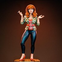 1/24 75mm NSFW Anime Character Statue GK Miniature 3D Printed Gray Model Figurine DIY Doll Model Unassembled And Unpainted
