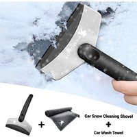 Car Snow Shovel Ice Shovel Window Cleaning Tool Wash Microfiber Drying Towel For Peugeot 406 307 206 207 407 408 508 3008 208