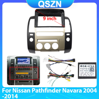 Car Fascia Fit For Nissan Pathfinder Navara 2004 - 2014 Stereo Panel Audio Installation Surround Trim Frame Dash Kit Facia Cover