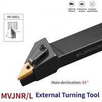 1pc MVJNR2020K16 MVJNR1616K16 MVJNR2525M16 External Turning Tool Holder VNMG Carbide Inserts MVJNR Lathe Cutting Tools Set