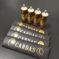 Original non-copy cardas RCA Plug gold Plated HIFI Audio Lotus Plug Connector DIY Cable AV Terminal Send logo heat shrink tube