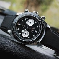 20mm 21mm 22mm Gebogenes Ende Segeltuch FKM Gummiarmband passend für Omega Speedmaster Swath Tudor BlackBay Universal CTS Uhrenarmband