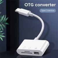 Multi Port HUB Adapter 3 in 1 USB Converter TF CF SD Memory Card Reader USB Type C Adapter For Phone Macbook Huawei Samsung OPPO