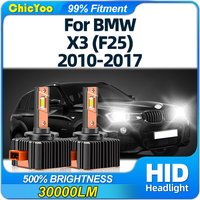 D1S Canbus LED Headlight 30000LM HID Xenon Lights Bulbs 12V Plug&Play 6000K For BMW X3 (F25) 2010-2012 2013 2014 2015 2016 2017